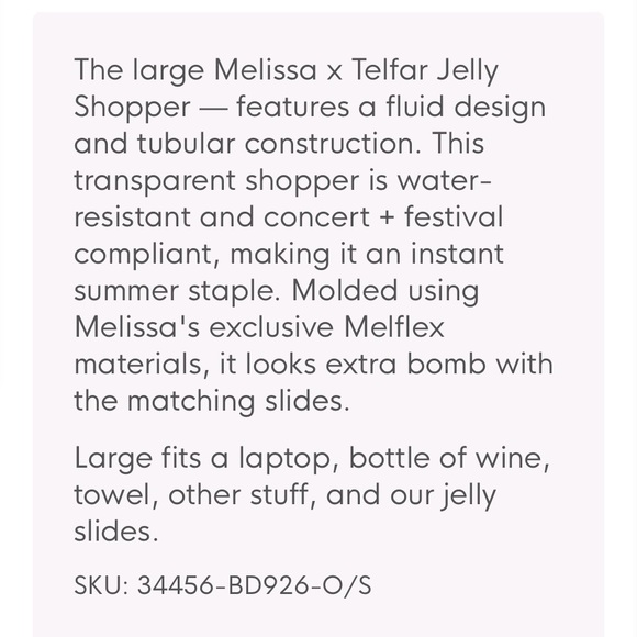 Melissa  X TELFAR collab
 large green Jelly shopper - Picture 16 of 16